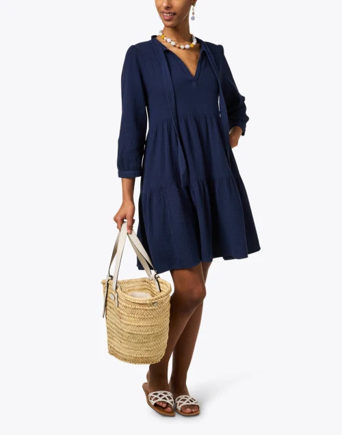 Giselle Navy Tiered Dress