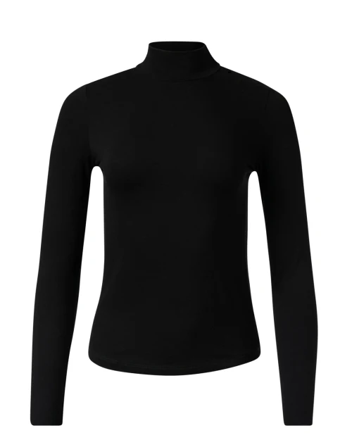 Black Mock Neck Top