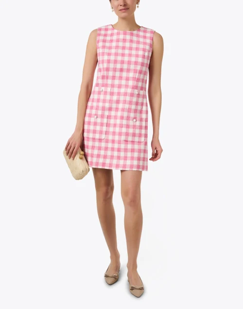Russell Pink and White Check Dress