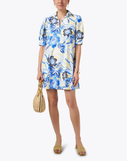 Emerson Yellow and Blue Print Dress