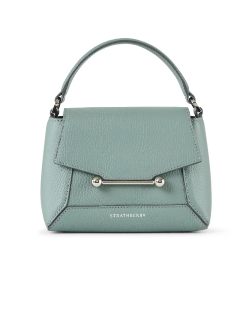 Nano Mosaic Blue Leather Crossbody Bag