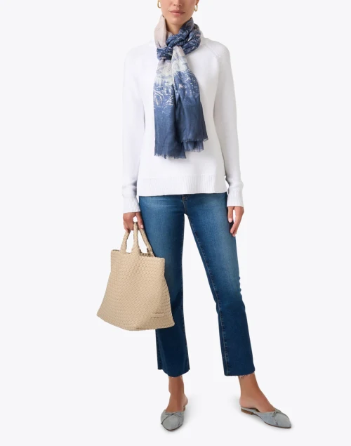 Farrah Blue Crop Bootcut Jean