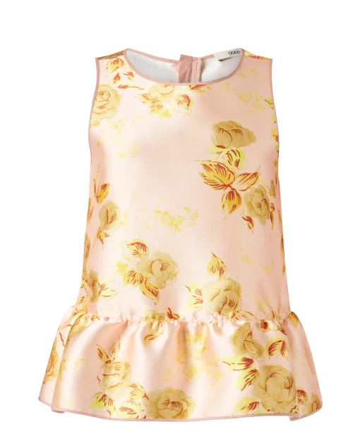 Duchesse Pink Floral Peplum Top