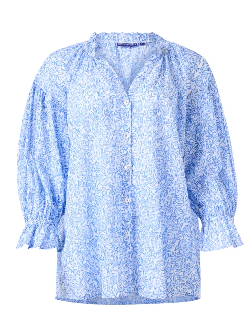 Rachel Blue Print Blouse