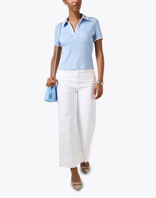 Taylor White Wide Leg Jean
