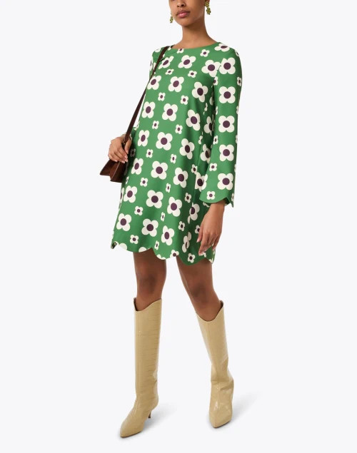 Ruoda Green Print Shift Dress