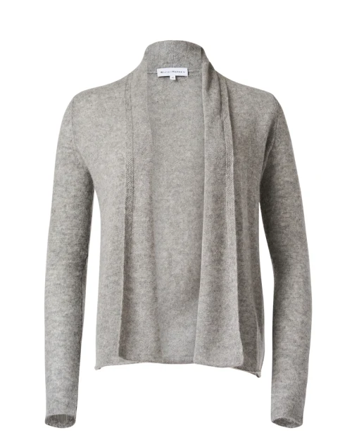 Grey Mini Trapeze Cashmere Cardigan