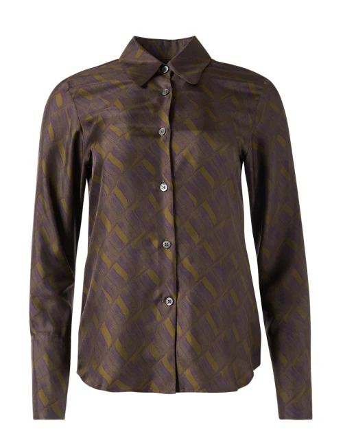 Multi Print Silk Shirt