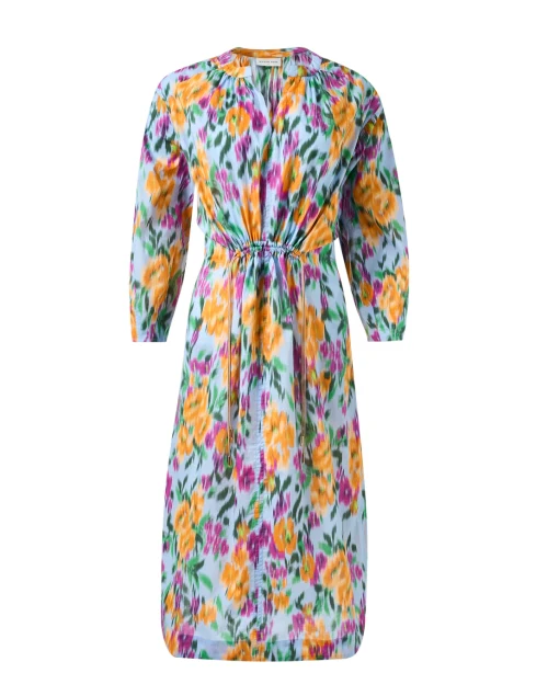 Fleur Blue Multi Print Dress