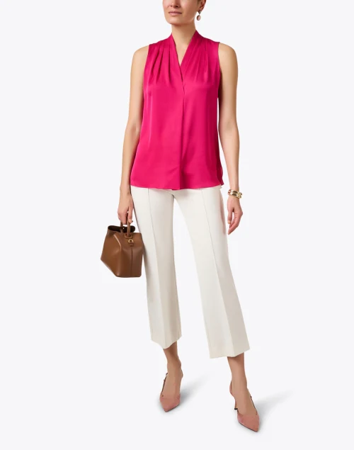 Mila Pink Silk Georgette Blouse