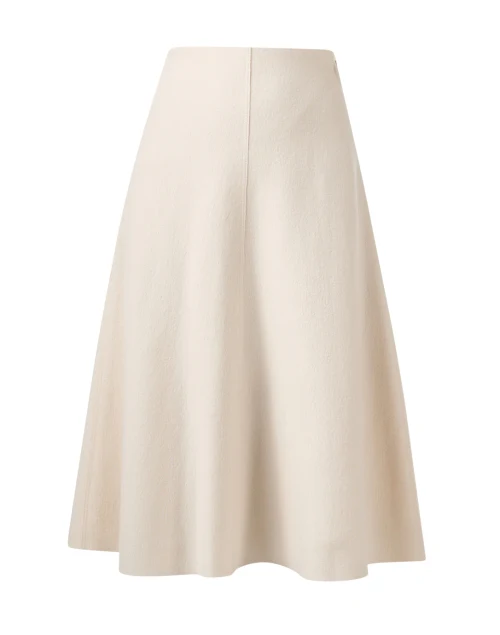 Ivory Wool Knit Skirt
