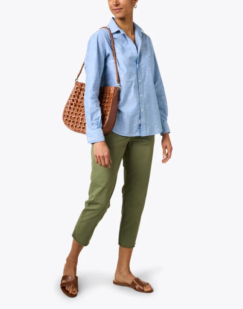 Eileen Blue Cotton Shirt