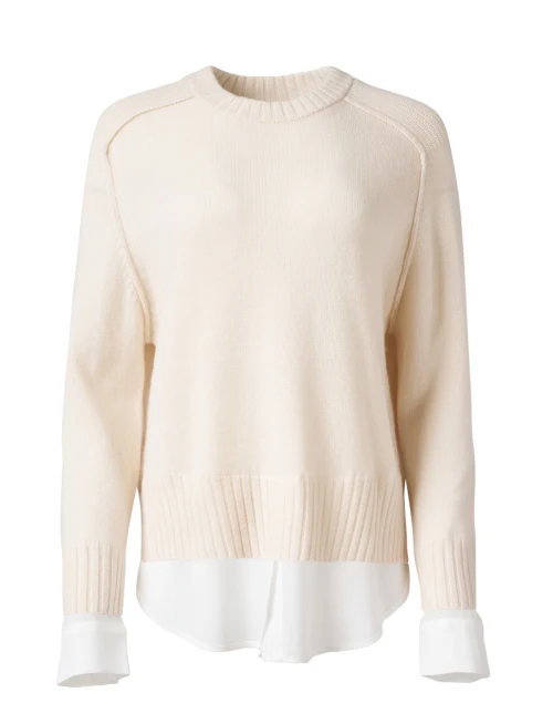Parson Beige Wool Cashmere Looker Sweater