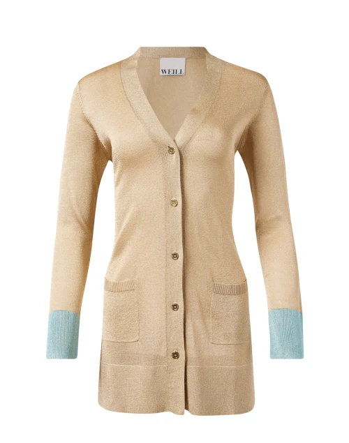 Fergie Gold and Blue Cardigan
