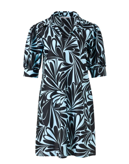 Emerson Black and Blue Print Dress