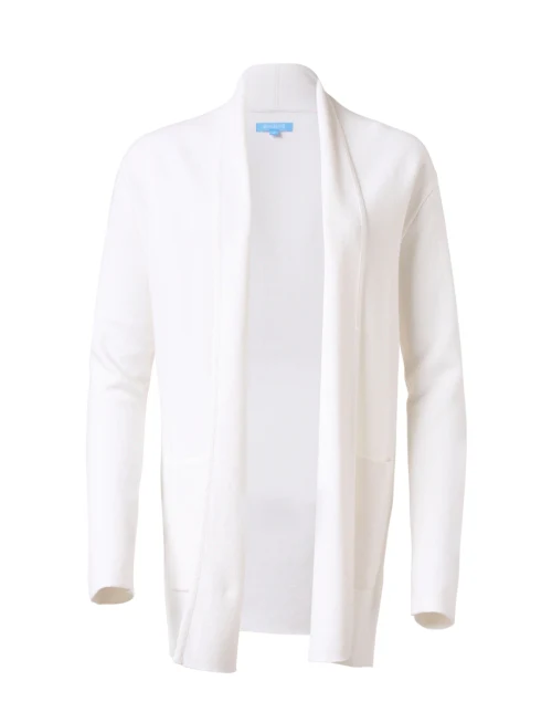 White Cotton Cashmere Travel Coat