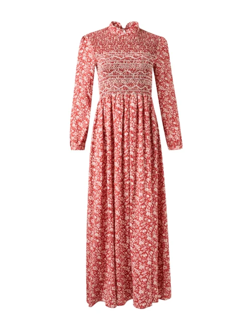 Lea Red Floral Dress