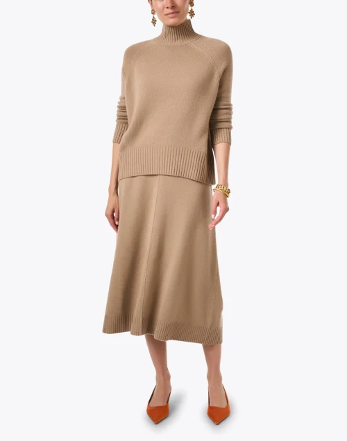Tan Wool Cashmere Sweater