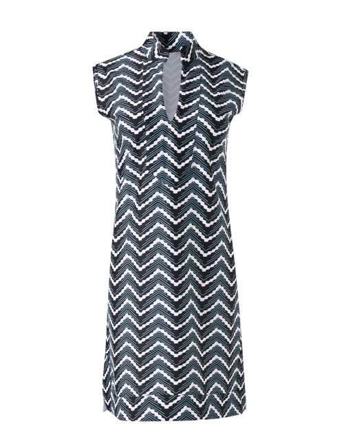 Kristen Black Chevron Mini Dress