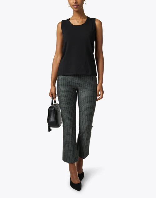 Black Stretch Cotton Tank