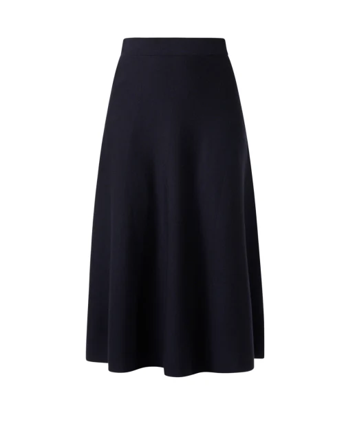 Navy Wool Skirt