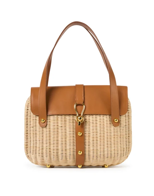 Desire Camel Wicker Handbag
