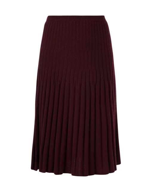 Clove Burgundy Cashmere Skirt