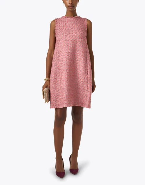 Dahlia Pink Tweed Dress