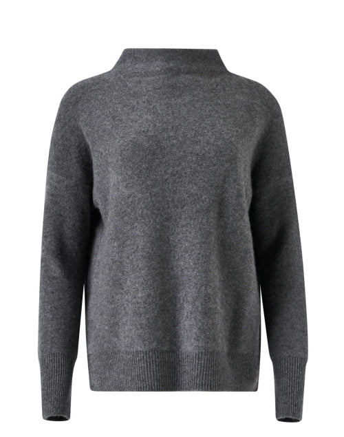 Grey Boiled Cashmere Sweater