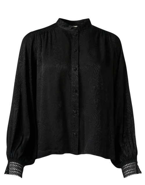 Black Print Blouse