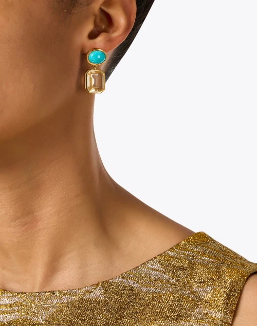 Mini Lush Multi Stone Drop Earrings