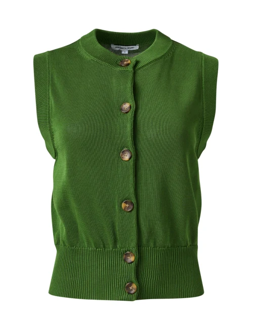 Percy Green Cotton Vest Top