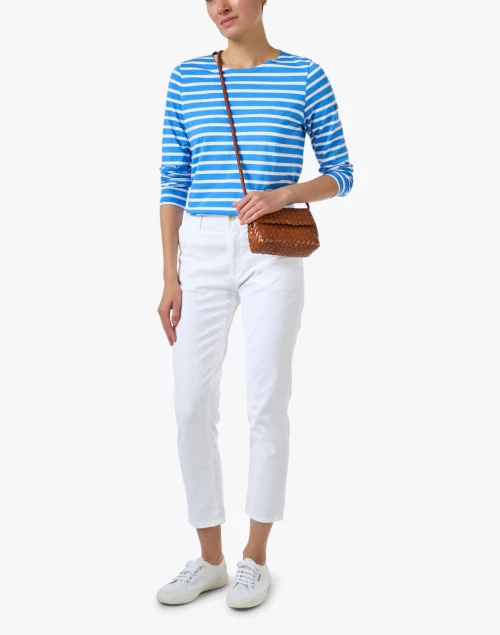 Caden White Straight Leg Pant