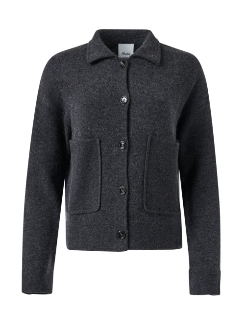 Heather Grey Wool Cashmere Jacket