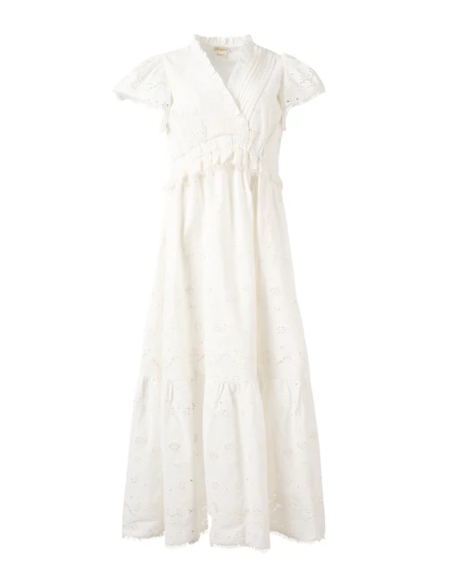 Varah White Eyelet Dress