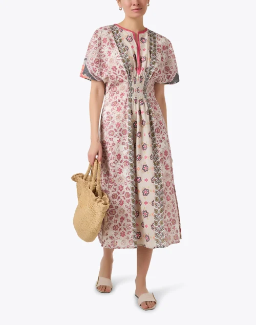 Naama Pink Floral Print Dress