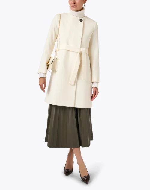 Alva Ivory Wool Coat