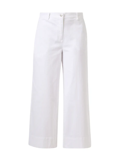 White Wide Leg Ankle Jean