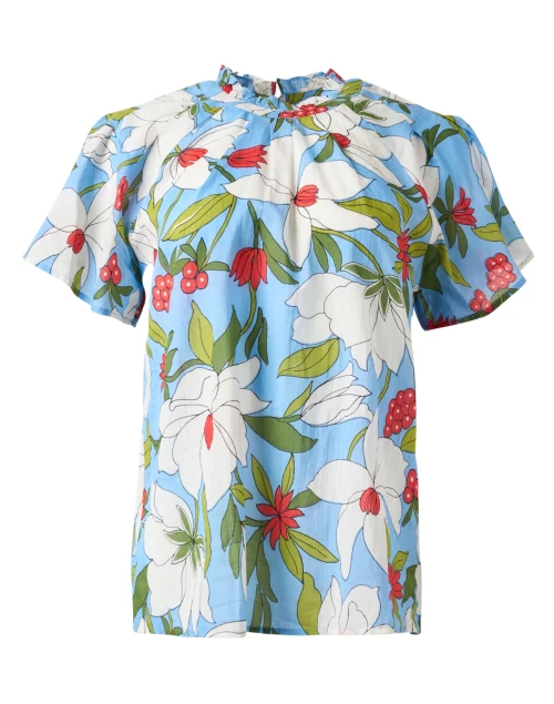 Joyful Multi Floral Print Cotton Top