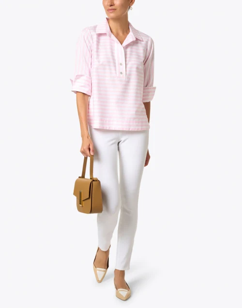 White Control Stretch Ankle Pant