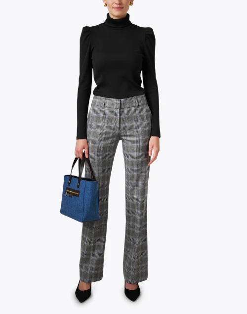 Cedar Black Turtleneck Top