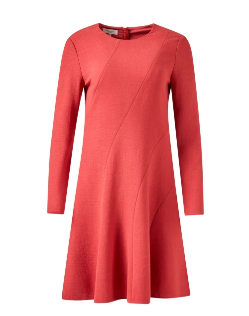 Brick Red Wool Dress