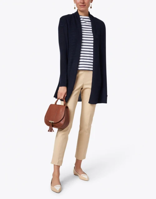 Navy Essential Cashmere Cardigan