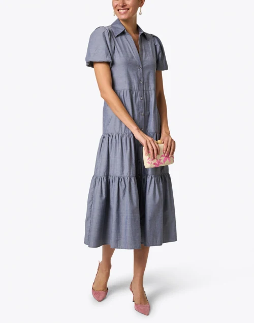 Havana Slate Grey Midi Dress