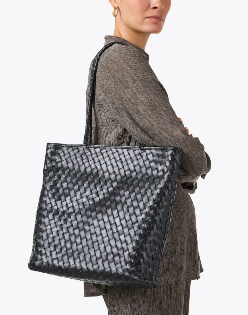Le Max Black Leather Tote
