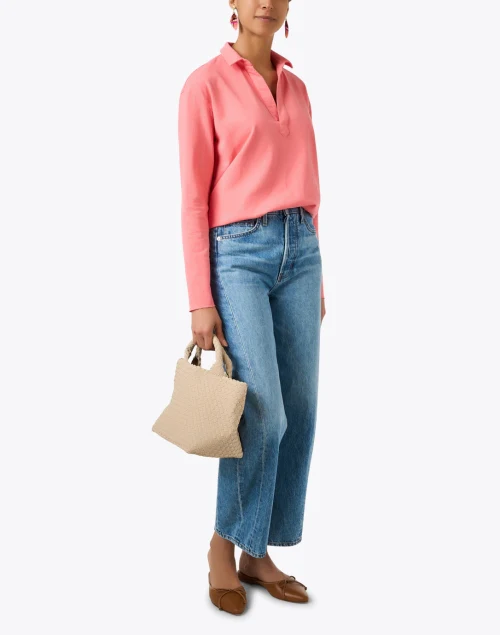 Patrick Passionfruit Pink Popover Henley Top