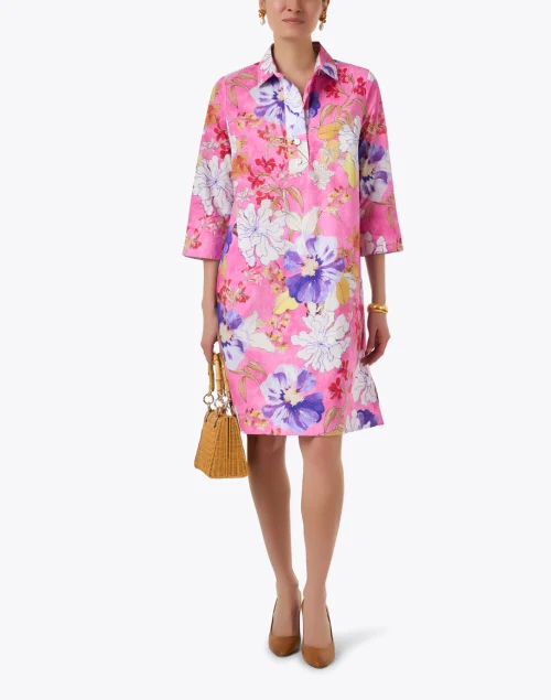 Charlotte Pink Floral Print Dress