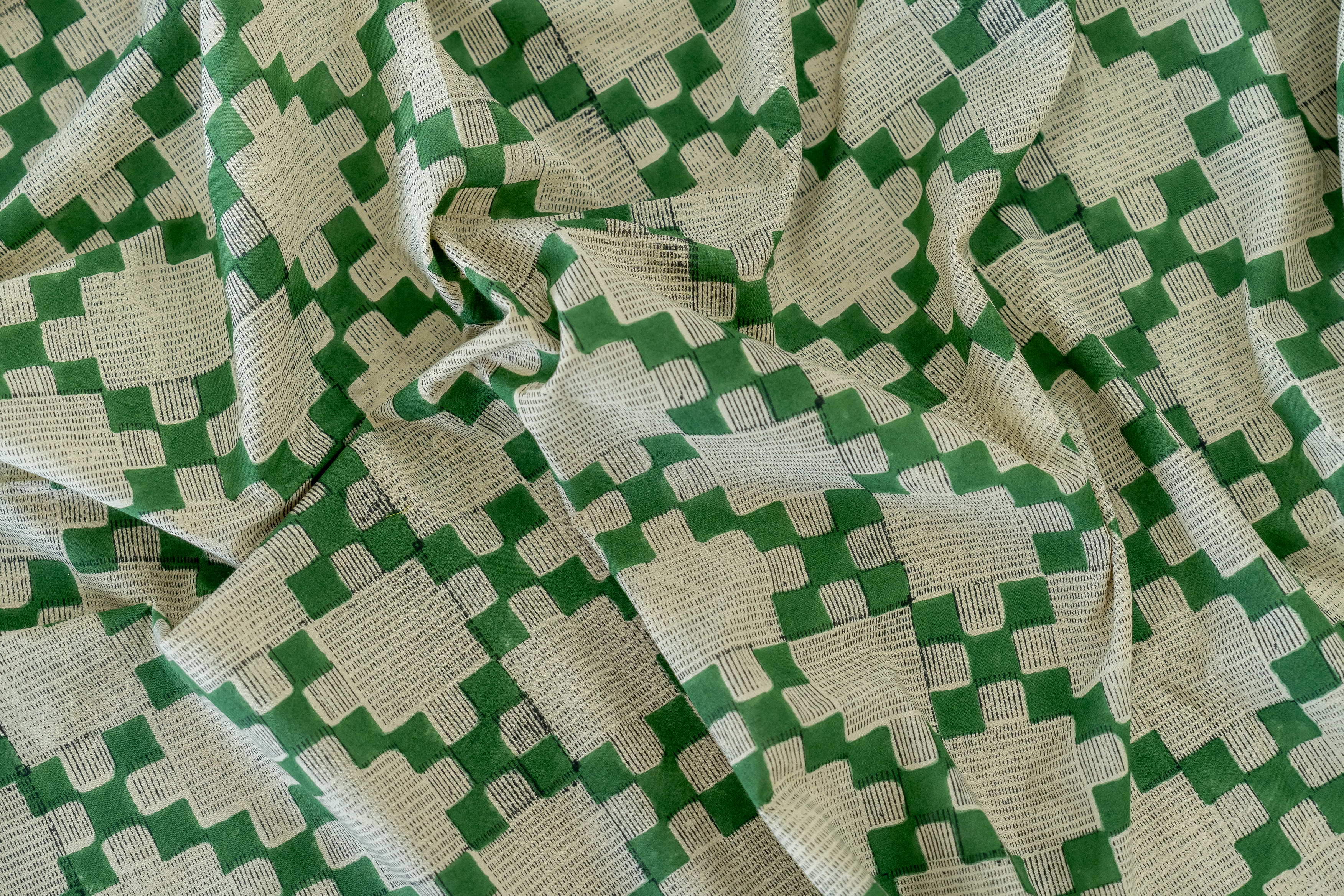 Checkered Green skirt