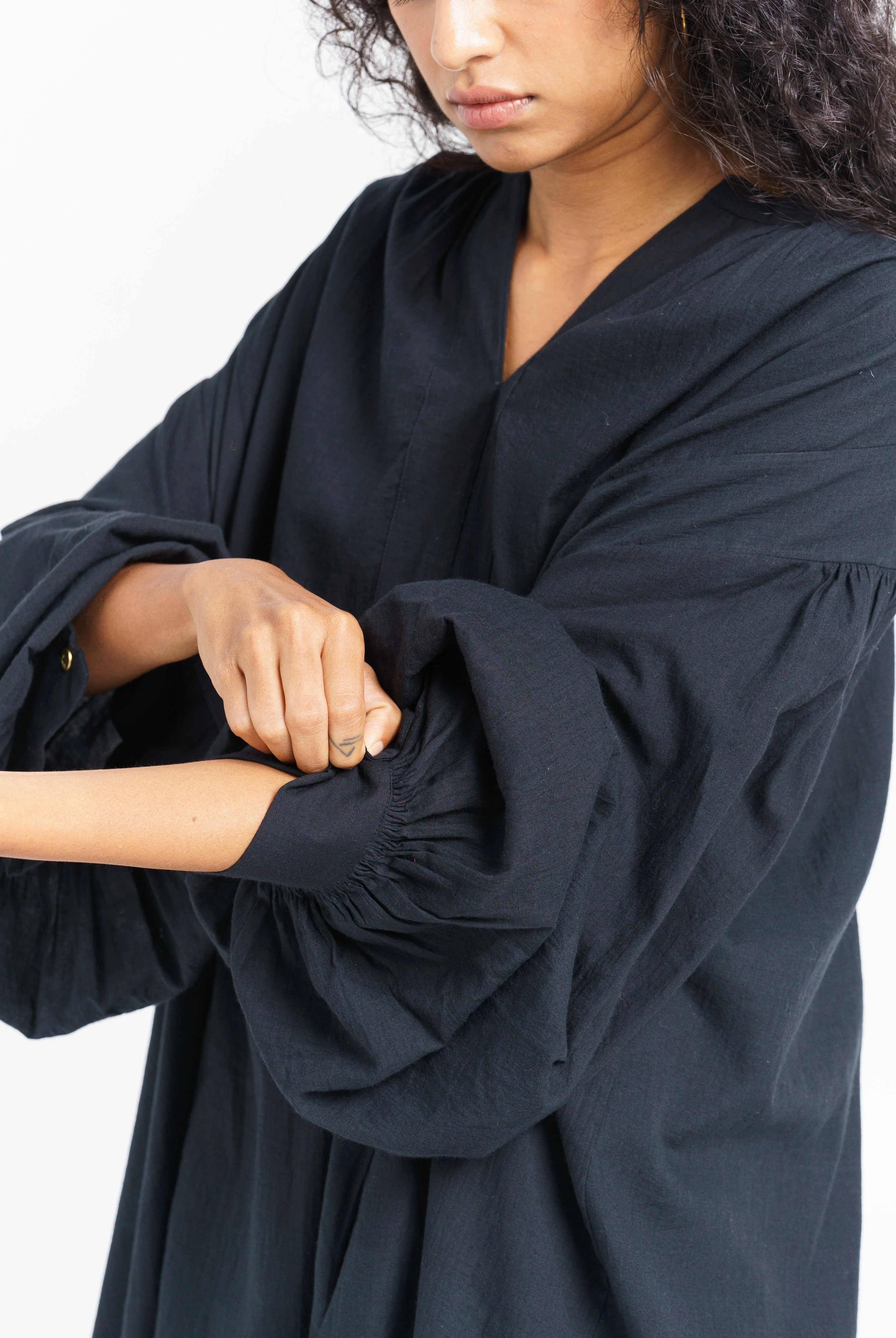 Free flowing relaxed midi dress