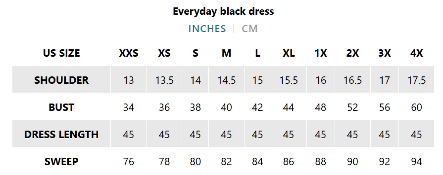 Everyday Black Dress
